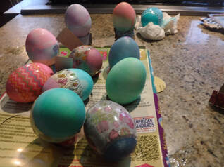 Picture of colored Easter eggs